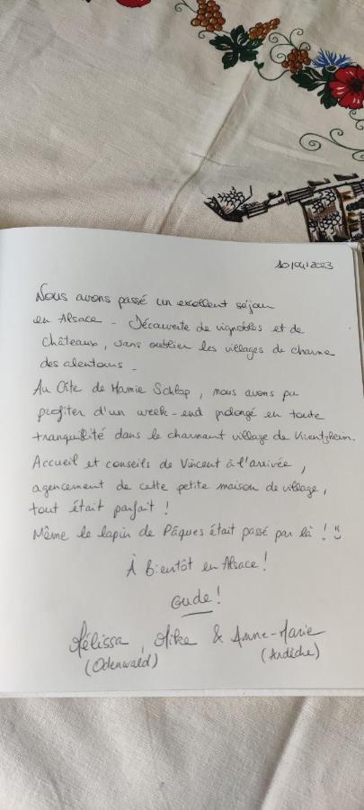 Gite Chez "Mamie Schlop" Kientzheim Dış mekan fotoğraf